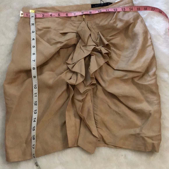 Zara woman cream skirt - Picture 2 of 8